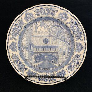 Wedgwood Yale Collector Plate Fine Arts Bridge 1928 10 5/8" England Vintage